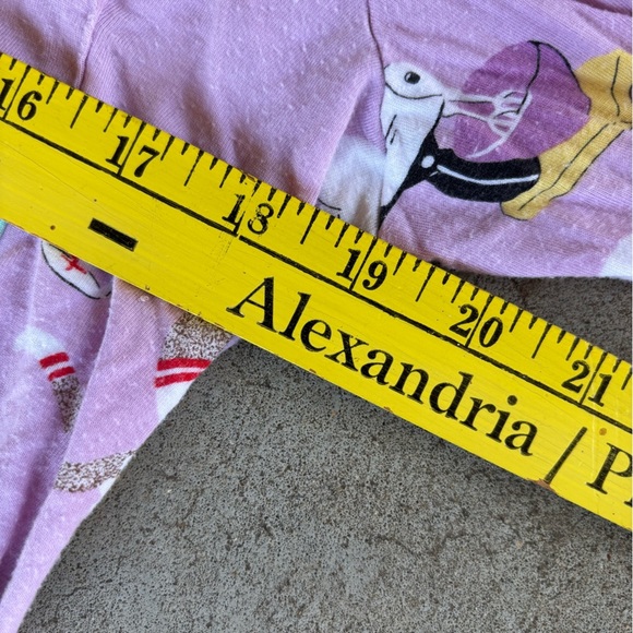 Nick & Nora Lavender Sock Monkey 2 piece PJ Set size small - Picture 7 of 7